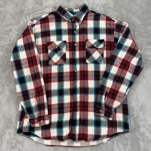Vintage Five Brother Shirt Mens 2XL Tallman Red White Blue Heavy Flannel Shacket